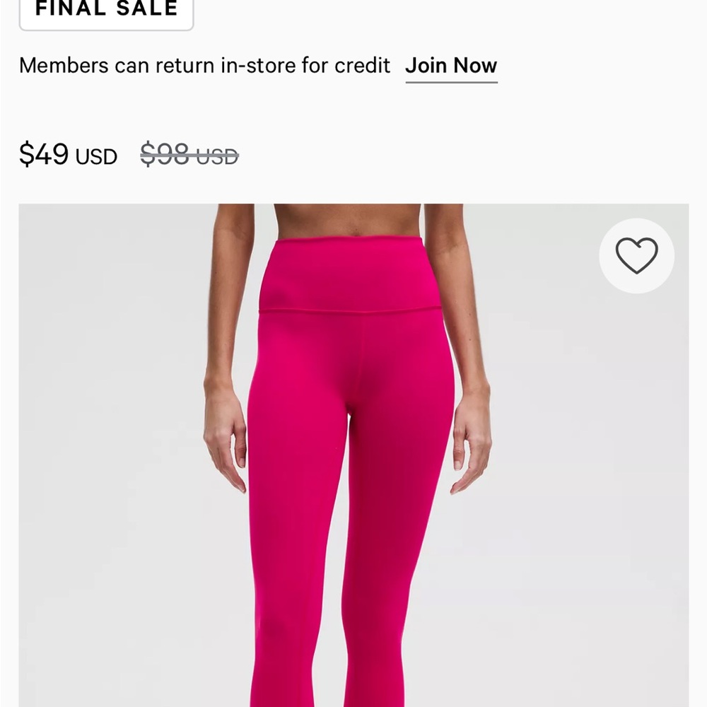 Lululemon Wunder Train High Rise Tight